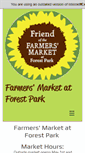 Mobile Screenshot of farmersmarketatforestpark.com